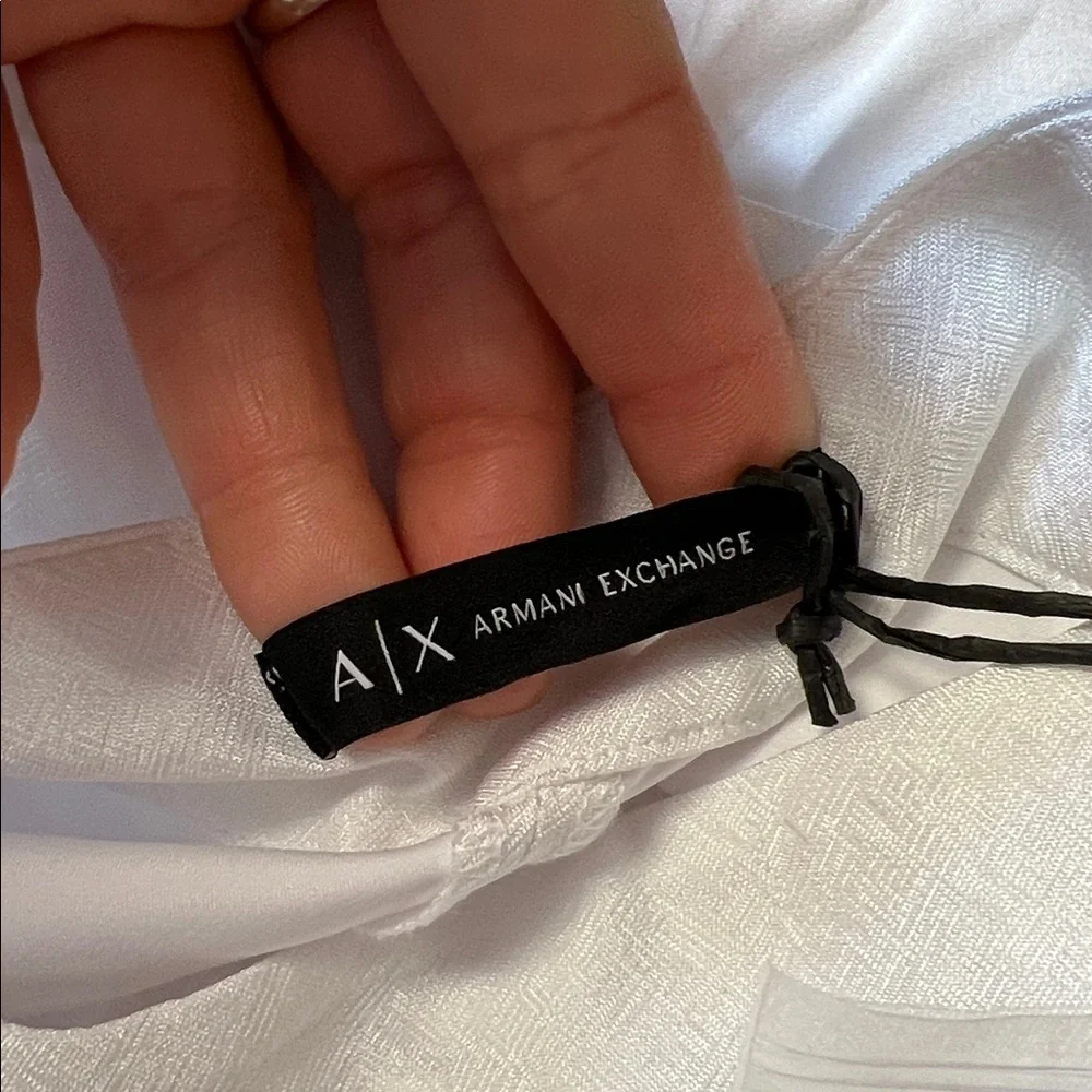 NWT Armani Exchange‎ High Waist White Skort- 0